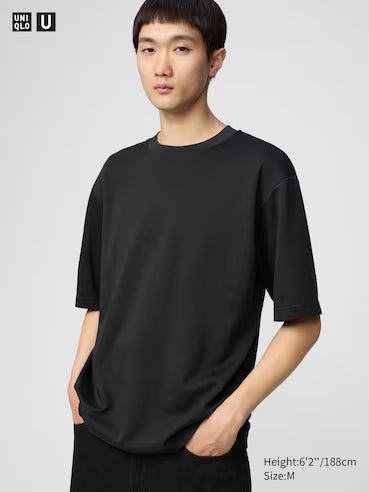 Cotton Oversized Crew Neck T-Shirt with Text