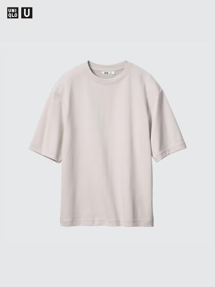 Cotton Oversized Crew Neck T-Shirt with Text